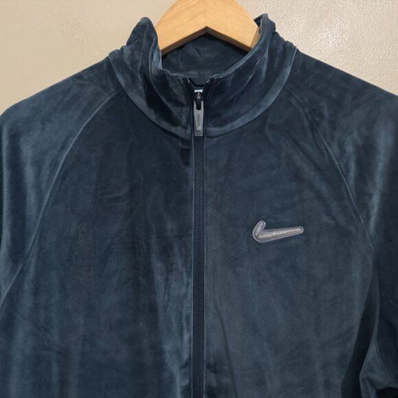Nike x NOCTA Swarovski Velour Track Jacket Armory Navy DV3734-454 Men Size M NEW - Picture 3 of 16